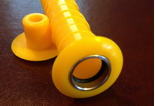 A bright yellow sleeve for installing into concrete slabs to test RH conditions.