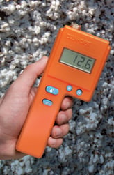 Moisture meters such as the C-2000 excel as damp testers for cotton.