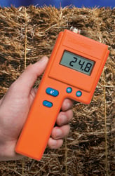 Moisture meters such as the FX-2000 are specialized for measuring moisture in hay, and can be used with a variety of probes for use with hay bales or in the windrow.