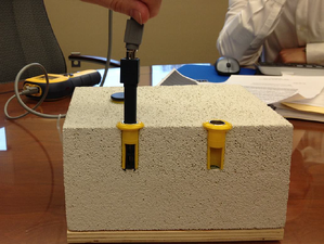 Rather than using a moisture meter, the best practice for checking humidity in concrete is to use an RH meter with in-situ probes.