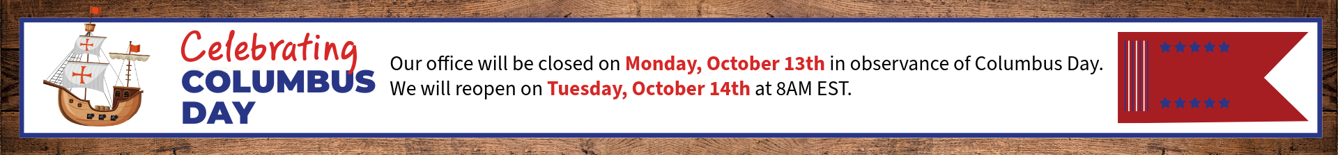 Delmhorst - Columbus Day - Website Banner25