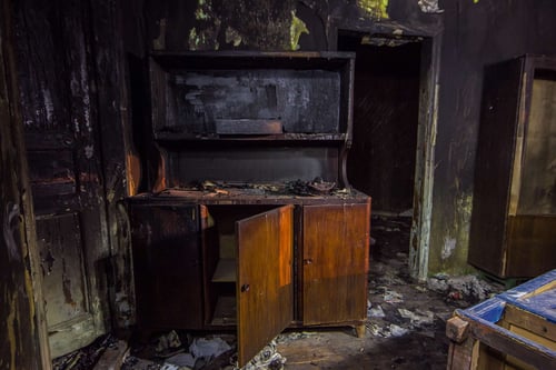 Fire Damaged Home