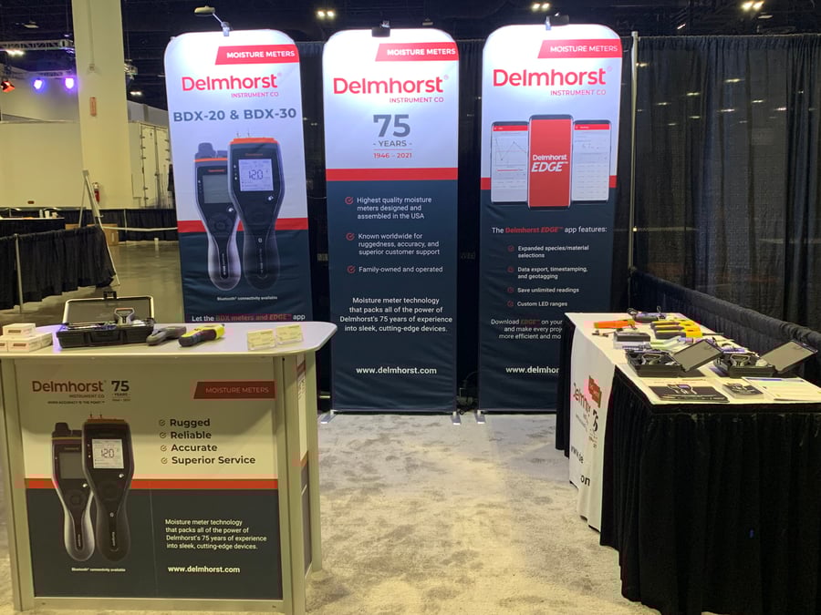 Image of the Delmhorst booth at SERVPRO’s Annual Convention.