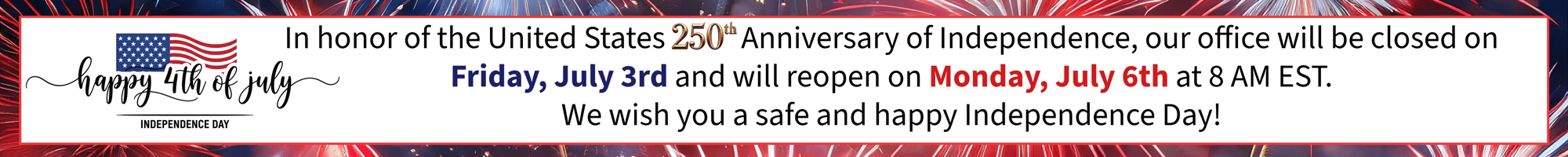 Independence Day 2026 Banner #2
