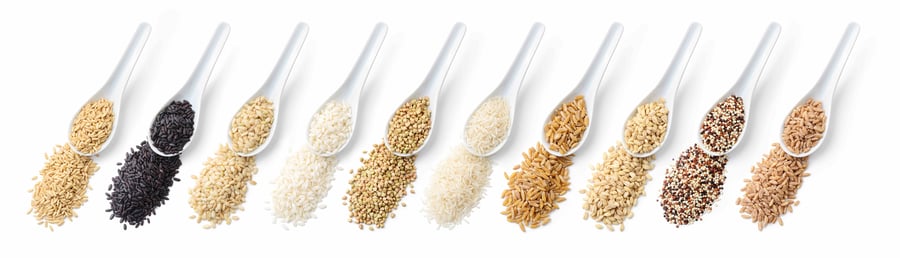 Samples of grain