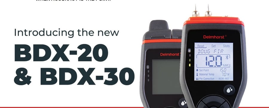 Introducing the new BDX-20 and BDX-30 Moisture Meters from Delmhorst!