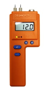 The BD-2100's orange exterior contains one powerful moisture testing tool!