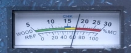 Reference scale to read moisture