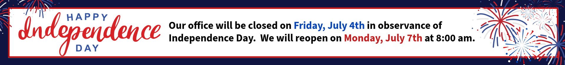 Independence Day Website banner